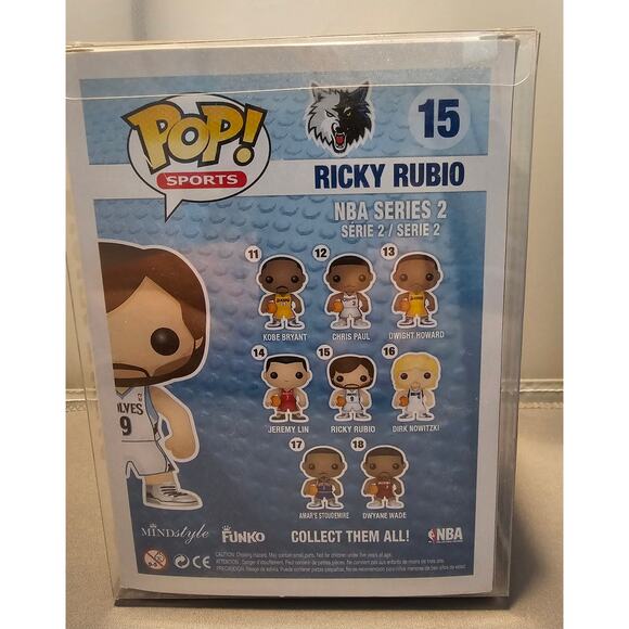 Ricky Rubio 2013 Funko Pop Vinyl #15 - Minnesota Timberwolves - NBA - NIB - Picture 3 of 6
